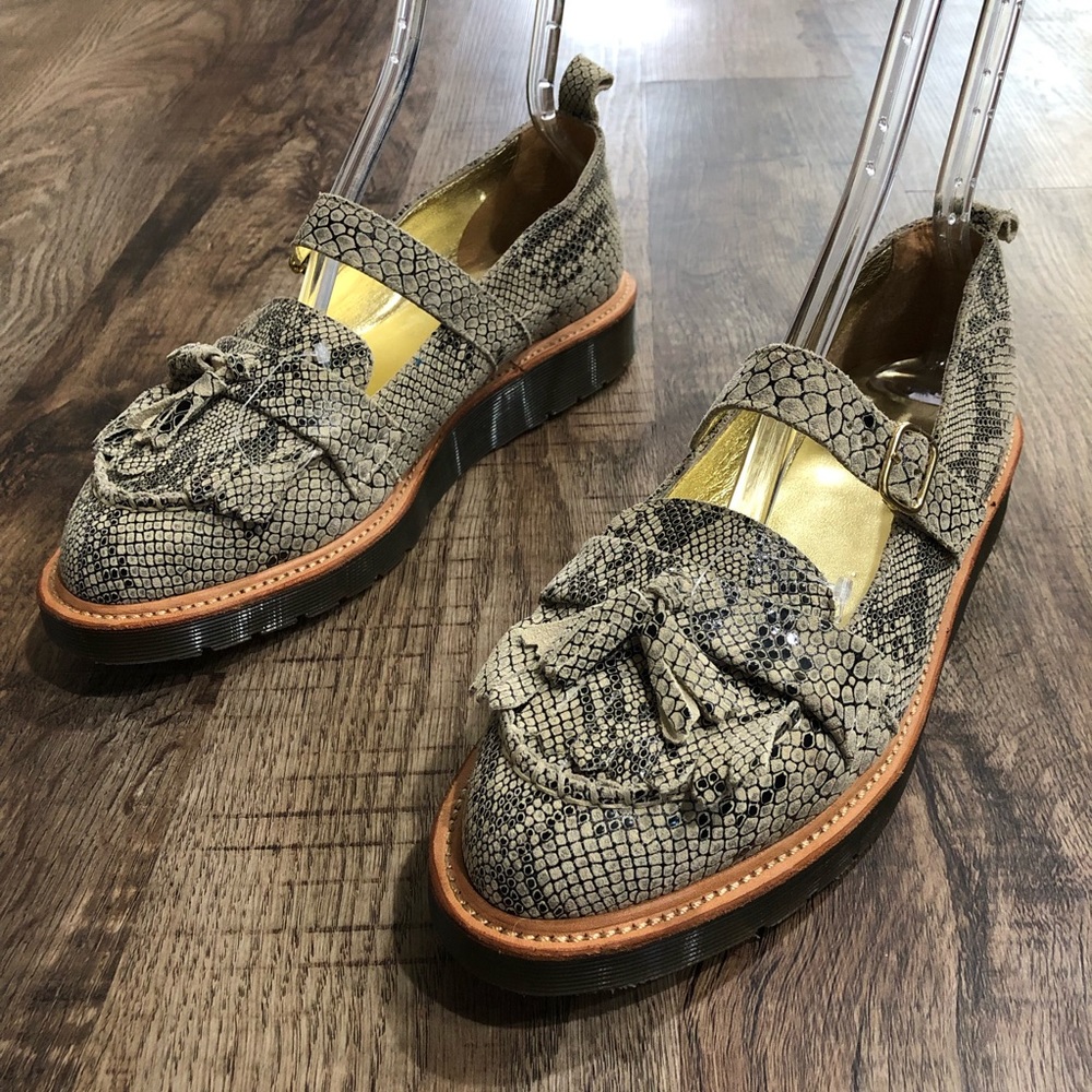 Dr. Martens Abril Python Kiltie Mary Jane Loafers - Picture 3 of 8